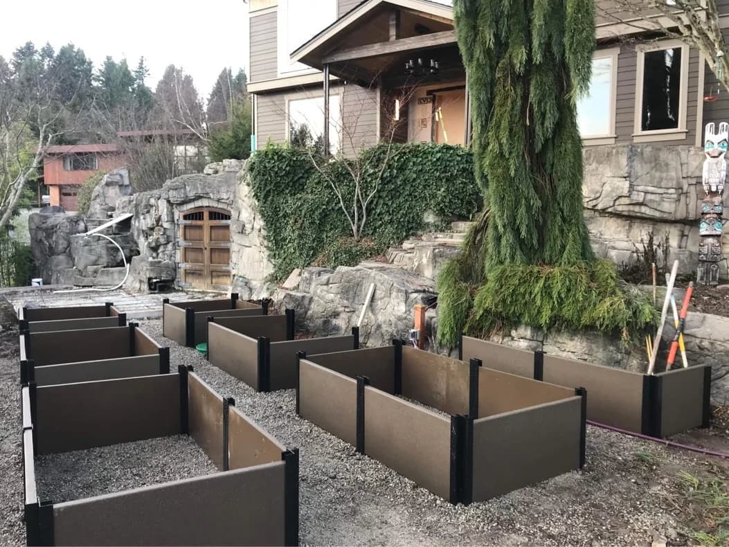 Planter Box Walls concrete retaining wall example