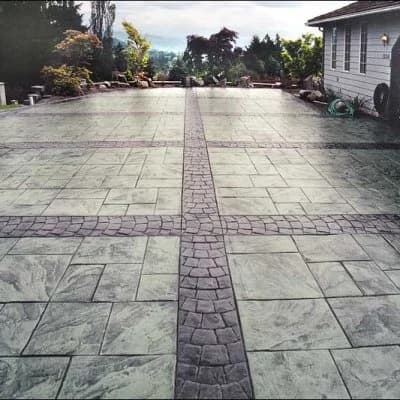 Stamped Concrete concrete driveway finish example