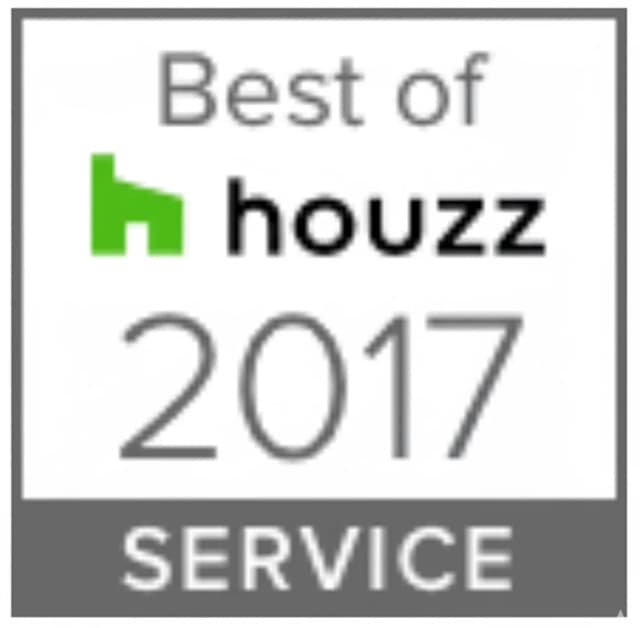 Best of Houzz 2017 Service Award certificate