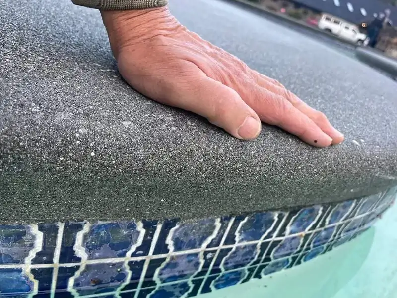 Sand Finish concrete patio example