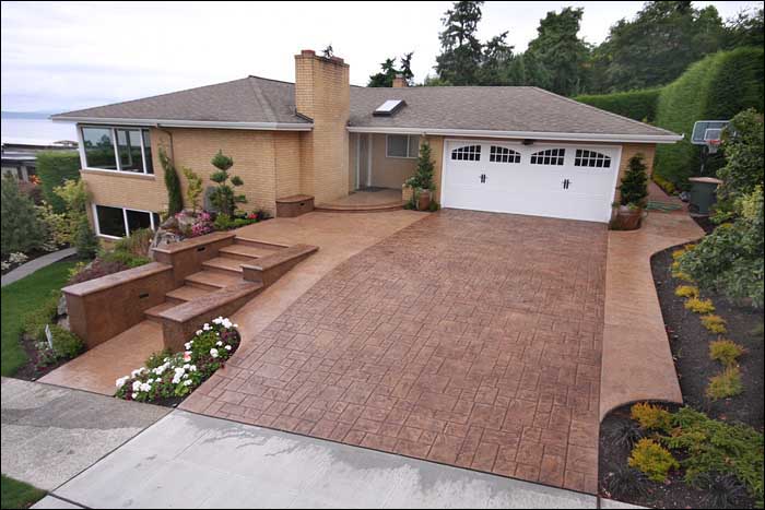 Stamped-Concrete-Driveway-Elk-Plain-WA